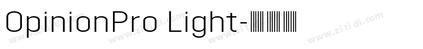 OpinionPro Light字体转换